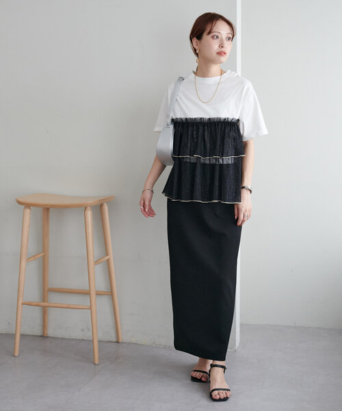 「DISCOAT」 半袖Tシャツ MEDIUM ホワイト レディース
