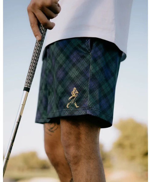 DEVEREUX GOLF パンツ Johnnie Walker Mesh Tartan Short メンズ 