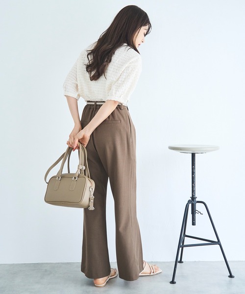 mil tシャツ ぽこぽこカットジャガード シアートップス