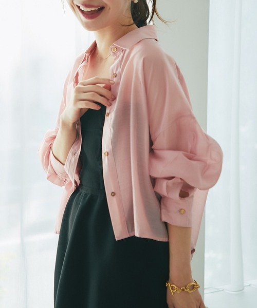「La boutique BonBon」 長袖シャツ FREE ピンク レディース