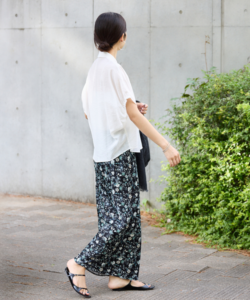 IENA（イエナ） ブラウス シャツ 「追加」リネン混 襟付きブラウス