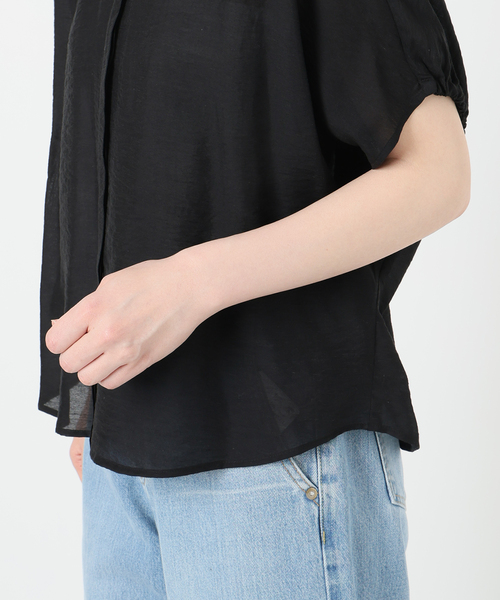 IENA ブラウス シャツ 「追加」リネン混 襟付きブラウス
