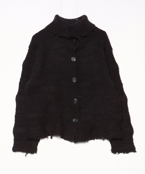 perverze ニットカーディガン PERVERZE ニットカーディガン FREE ブラック レディース : ZOZOTOWN