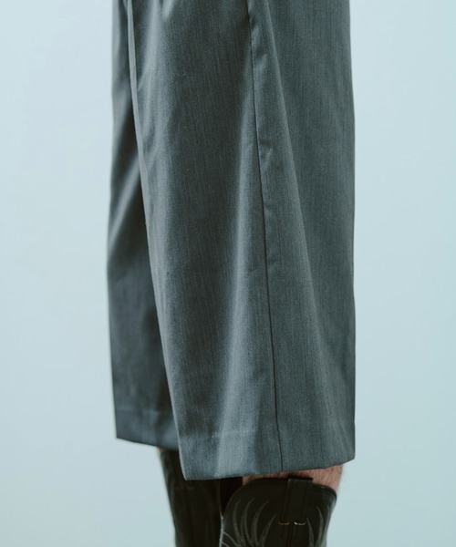 Camphor wood スラックス layered boxers wide slacks shorts