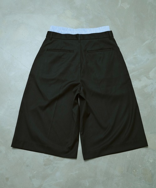 Camphor wood ワイドパンツ スラックス layered boxers wide slacks
