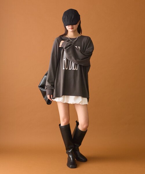 mystic tシャツ BIGロゴロングTシャツ レディース : ZOZOTOWN