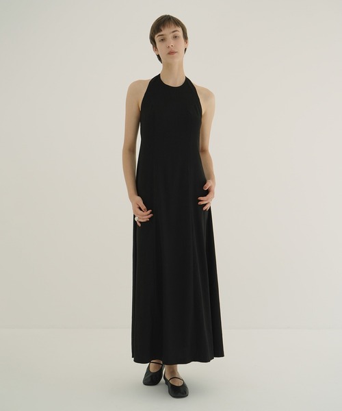 game様　クラネ CLANE 0 ブラック キャミワンピース ロングワンピース CLANE（クラネ） ワンピース HALTER LONG ONEPIECE : ZOZOTOWN Yahoo