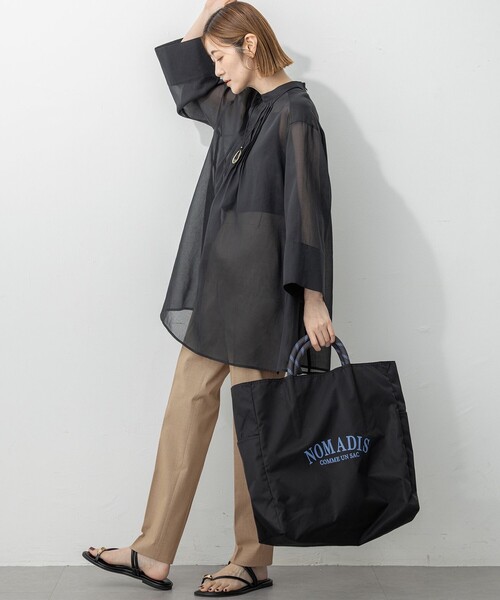 23区（ニジュウサンク） ブラウス シャツ 「洗える」シアービエラ 