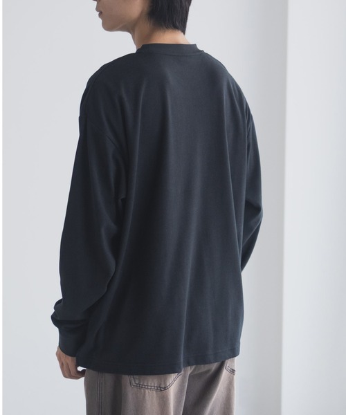 NAVY tシャツ タフラクポケット付き長袖Tシャツ「UVカット ドライ 接触