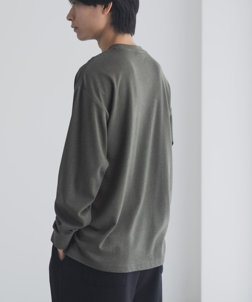 NAVY tシャツ タフラクポケット付き長袖Tシャツ「UVカット ドライ 接触