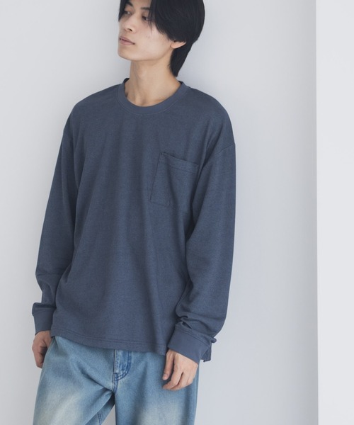 新品タグ付 COTTON ワイドポケTee ネイビー 楽天市場】ポケット付き Tシャツ メンズ Tシャツ 半袖 無地 胸ポケット