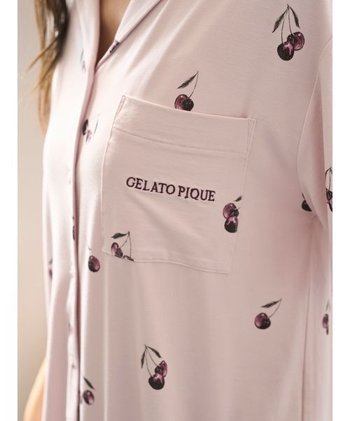 gelato pique パジャマ ルームウェア 「接触冷感」チェリー柄