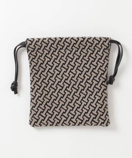 IACUCCI イアクッチ　ポーチ　ベージュとブラック IACUCCI 「IACUCCI」 ポーチ - ベージュ レディース : ZOZOTOWN