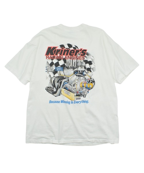 Hanes tシャツ 「USED」90's “Kriner's RACING ENGINES” レーシング