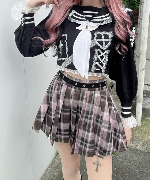 Jamie エーエヌケー スカート はとめいっぱいプリーツスカパン