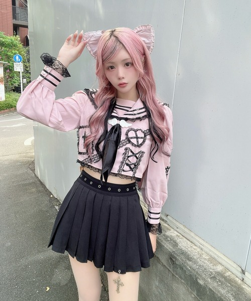 Jamie エーエヌケー スカート はとめいっぱいプリーツスカパン