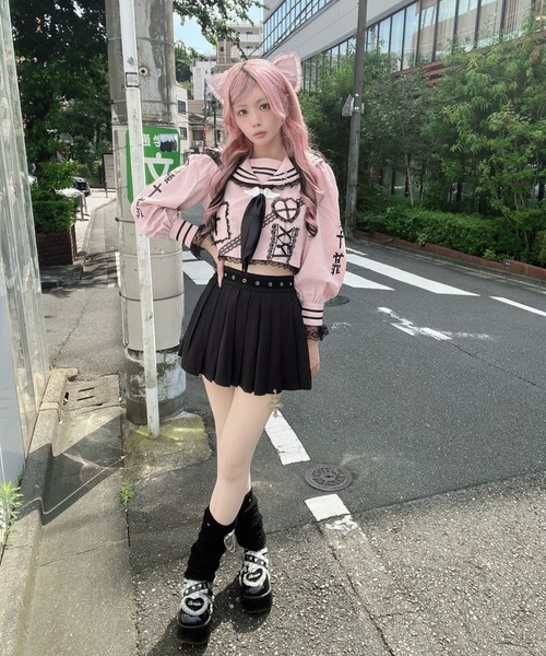 Jamie エーエヌケー スカート はとめいっぱいプリーツスカパン