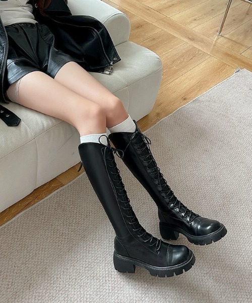 LADY LIKE（レディライク） ブーツ 「秋冬新作」レースアップ厚底