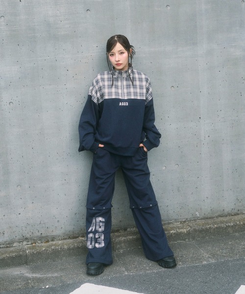 ANDGEEBEE（アンジービー） トレーナー スウェット UNISEX チェック 