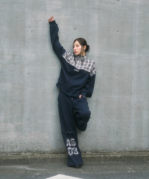 ANDGEEBEE（アンジービー） トレーナー スウェット UNISEX チェック