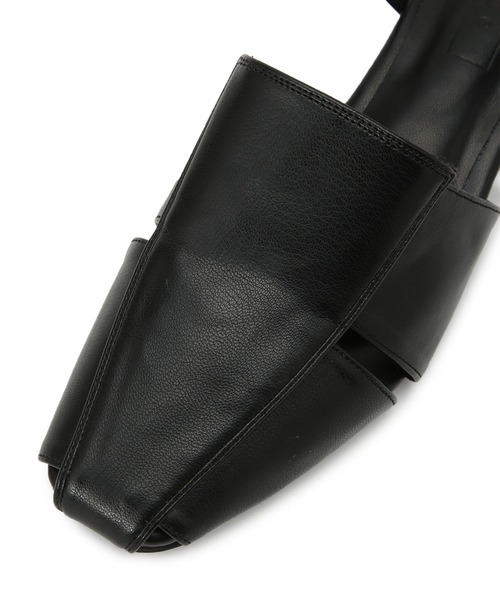 「Juze」 フラットサンダル M ブラック レディース_画像8