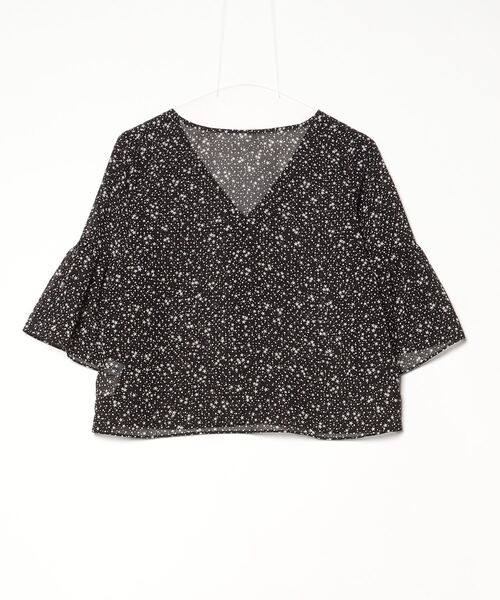 「CONVERSE TOKYO」 7分袖ブラウス - ブラック レディース_画像2