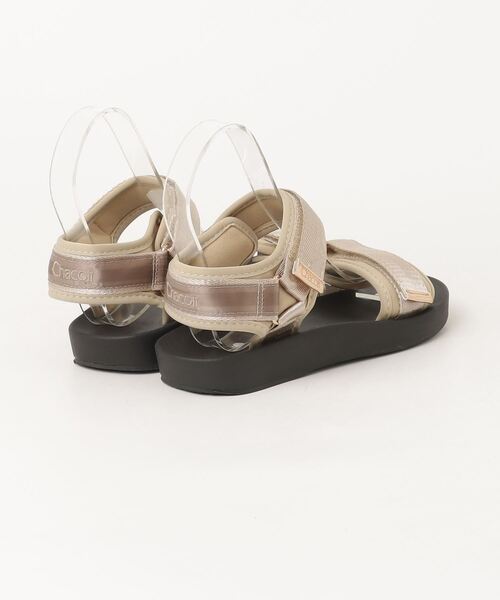 「Chacott」 フラットサンダル M ベージュ レディース_画像2