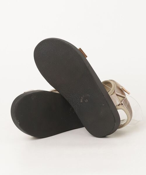 「Chacott」 フラットサンダル M ベージュ レディース_画像3