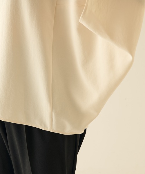 「COLLAGE GALLARDAGALANTE」 ドルマンスリーブブラウス FREE カーキ レディース_画像4