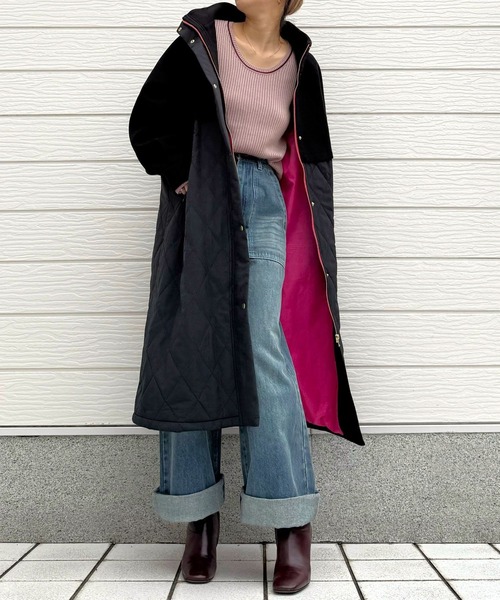 Q コート アウター キルトドッキングコート レディース : ZOZOTOWN