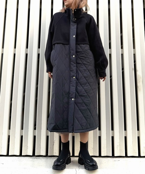 Q コート アウター キルトドッキングコート レディース : ZOZOTOWN