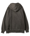 パーカー DAMAGE PATCH ZIP H...の詳細画像4