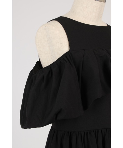 「1chaku.」 半袖ワンピース M ブラック レディース_画像3