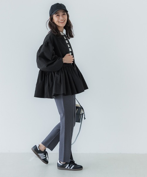 「coca(coca)」 ブルゾン M チャコール レディース_画像8