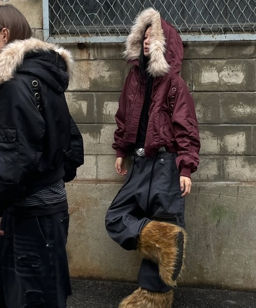 FANCY CLUB（ファンシークラブ） ma1 ma-1 A'GEM/9 × .kom EYELET FUR
