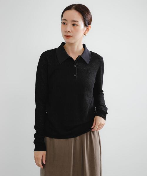 アーバンリサーチ（URBAN RESEARCH）/ウールジャガードシャツカラートップス URBAN RESEARCH（アーバンリサーチ） ブラウス シャツ ウール