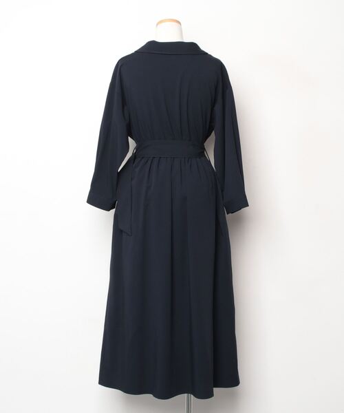 SLOBE IENA（スローブイエナ） 7分袖ワンピース 38 ネイビー
