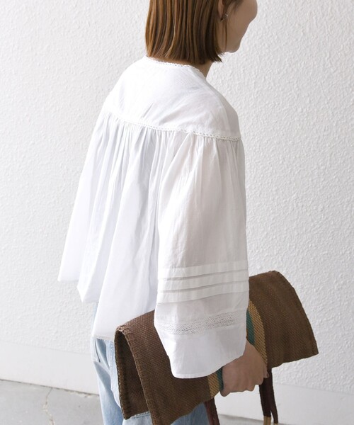 「SHIPS any」 7分袖ブラウス ONE SIZE オフホワイト レディース_画像5