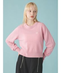 FURFUR（ファーファー） ニット セーター ロゴ刺繍クルーネック