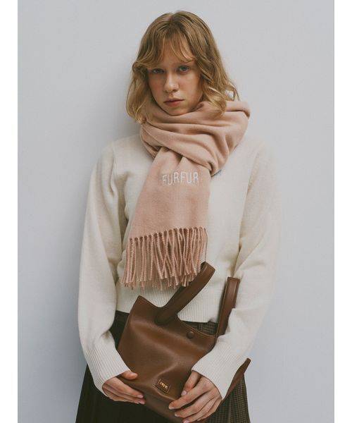 FURFUR（ファーファー） ニット セーター ロゴ刺繍クルーネック