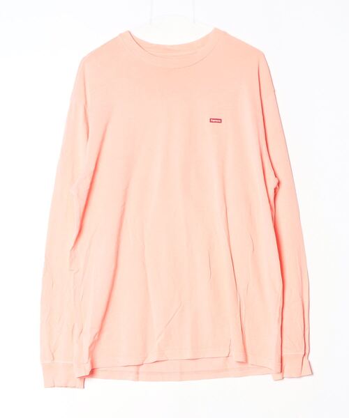 Supreme（シュプリーム） ワンポイント長袖Tシャツ M ピンク メンズ