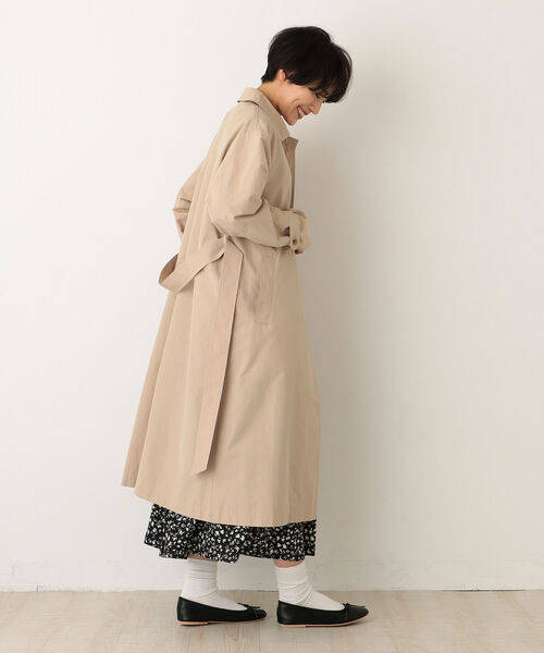 「Afternoon Tea」 ステンカラーコート MEDIUM ベージュ レディース_画像2