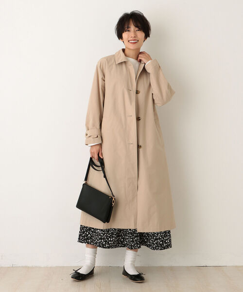 「Afternoon Tea」 ステンカラーコート MEDIUM ベージュ レディース_画像5