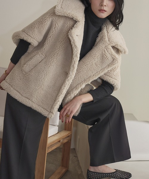 ELFRANK コート アウター 「2025AW」テディベア ボアコート ボア