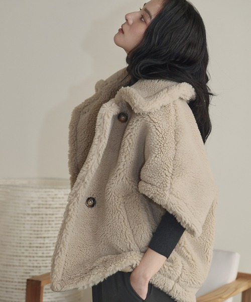 ELFRANK コート アウター 「2025AW」テディベア ボアコート ボア