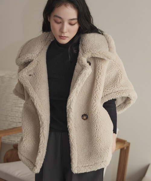 ELFRANK コート アウター 「2025AW」テディベア ボアコート ボア