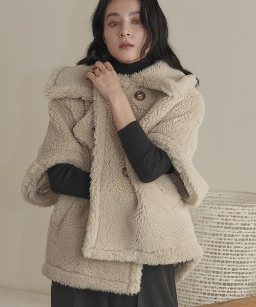 テディベア風　ボアコート テディベア風 ボアコート テディベア風 ボアコート Max Maraの