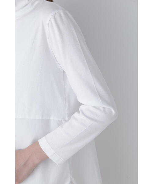 human woman（ヒューマンウーマン） 長袖カットソー MEDIUM ホワイト系