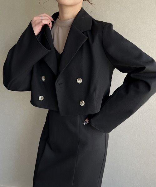 「JUNOAH」 キャミソールワンピース SMALL グレイッシュベージュ レディース_画像2