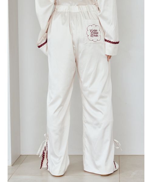 gelato pique（ジェラートピケ） パジャマ ルームウェア レースサテン